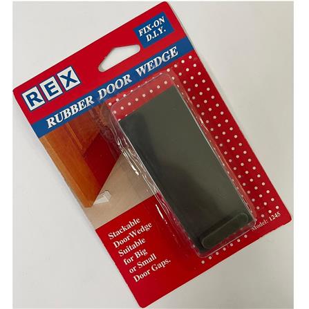 REX RUBBER DOOR WEDGE 1245 BLACK