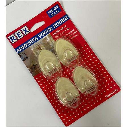 REX ADHESIVE VOGUE HOOK 1253 CLEAR