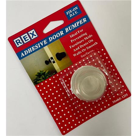 REX ADHESIVE DOOR BUMPER 1255 CLEAR