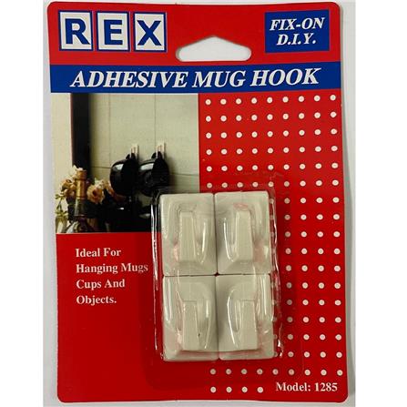 REX ADHESIVE MUG HOOK 1285 WHITE