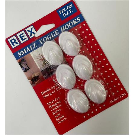 REX ADHESIVE VOGUE HOOK 1295 WHITE