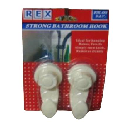 REX STRONG BATHROOM HOOK 1538 WHITE