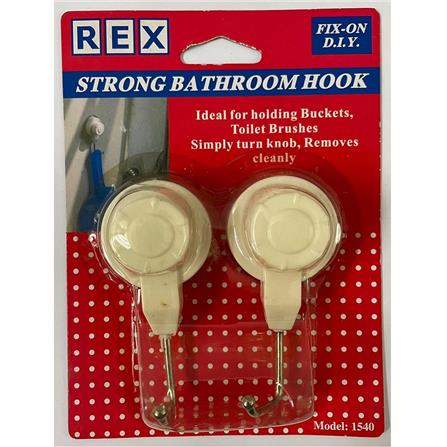 REX STRONG BATHROOM HOOK 1540 WHITE