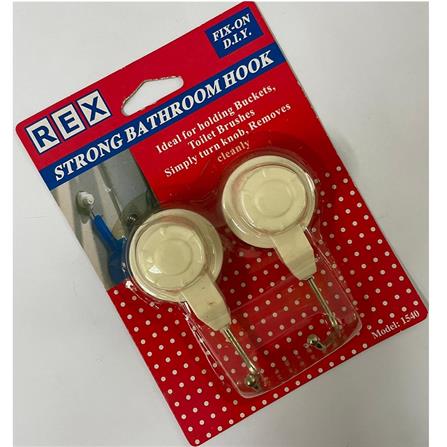 REX STRONG BATHROOM HOOK 1540 WHITE