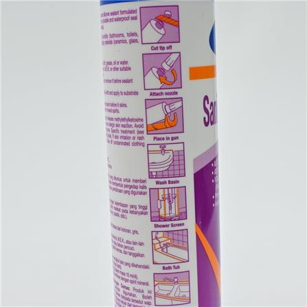 V-TECH SANITARY SEALANT VT-212 WHITE 300ML