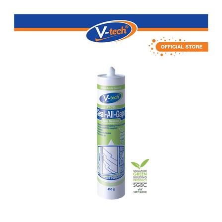 V-TECH SEAL-ALL-GAPS ACRYLIC SEALANT VT-220 WHITE 450G