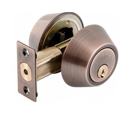 GERE DOUBLE DEADBOLT G3102-M26D SATIN CHROME