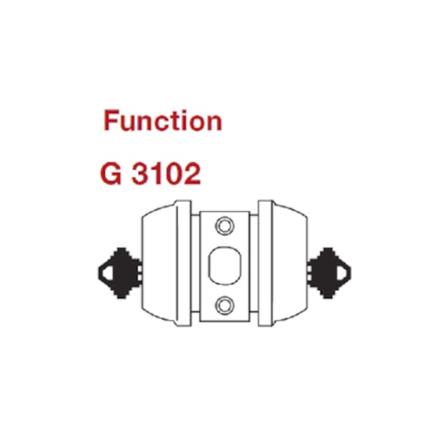 GERE DOUBLE DEADBOLT G3102-M26D SATIN CHROME