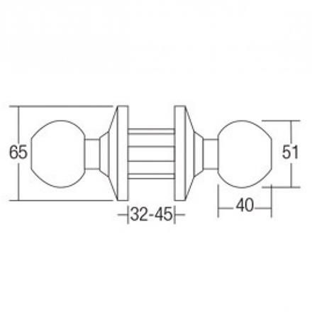 ST.GUCHI TL527 SS  ENTRANCE KNOB
