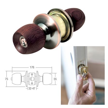 ST.GUCHI ENTRANCE KNOB C-8100 ANTIQUE COPPER