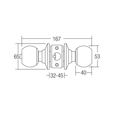 ST.GUCHI ENTRANCE KNOB VSG-C3000 ANTIQUE COPPER