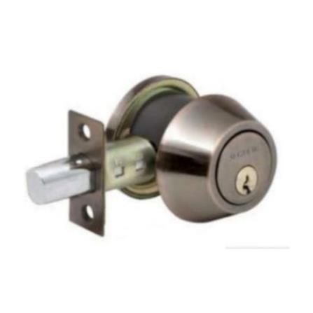 ST. GUCHI DOUBLE DEADBOLT D-282 AB ANTIQUE BRASS