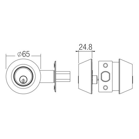 ST.GUCHI DOUBLE DEADBOLT D-292 ANTIQUE COPPER