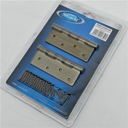 ST.GUCHI 4X3" DH26-AB SUS 304 4BB  BUTT HINGE ANTIQUE BRASS