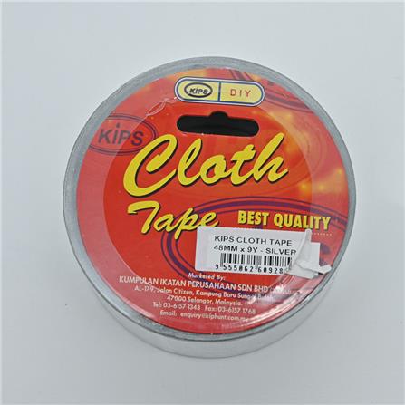 KIPS CLOTH TAPE SILVER 48MM 9YARDS
