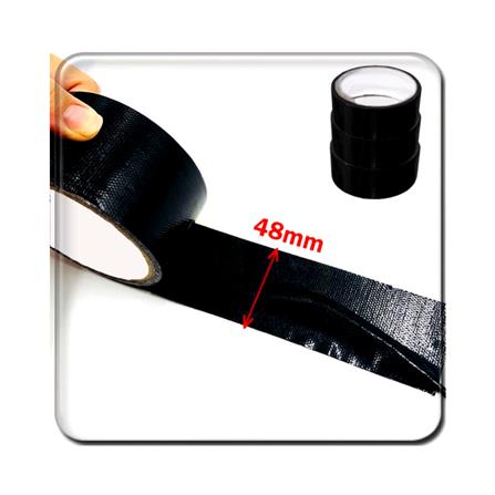 KIPS CLOTH DUCT TAPE 48MM X 10 YARDS BLACK EACH