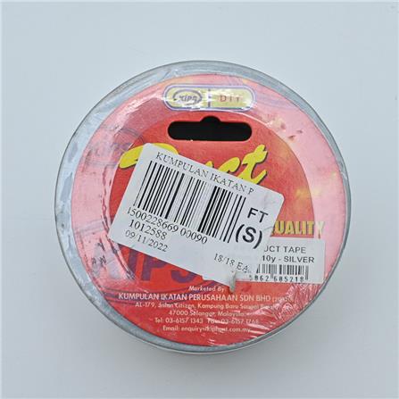 KIPS DUCT TAPE 48MM SILVER 10 YARD