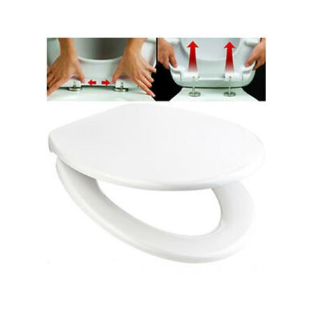 SERICITE PLASTIC TOILET SEAT HDS&C WHITE