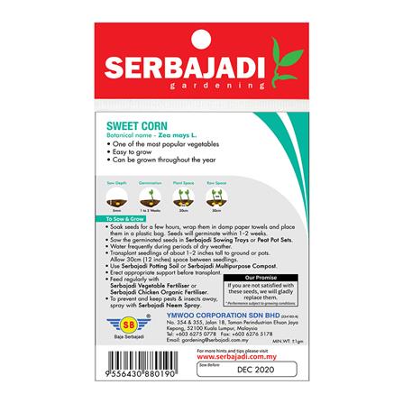 BAJA SERBAJADI SWEET CORN VEGETABLE SEED BBS019 1GM