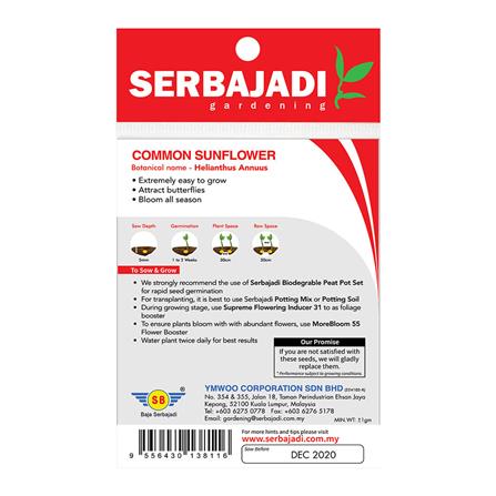 BAJA SERBAJADI COMMON SUNFLOWER FLOWER SEED FS011 1GM
