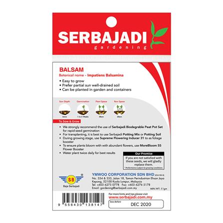 BAJA SERBAJADI IMPATIENS BALSAMINA FLOWER SEED