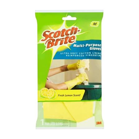 SCOTCH BRITE MULTIPURPOSE GLOVES SIZE-M 491Y-M