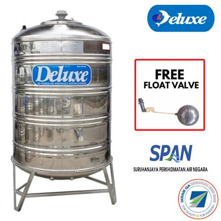 DELUXE STAINLESS STEEL WATER TANK VERTICAL WITH STAND ROUND BOTTOM CL10KT 500L