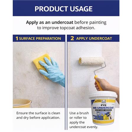 PYE WATERBASED UNDERCOAT 1L WOOD PRIMER