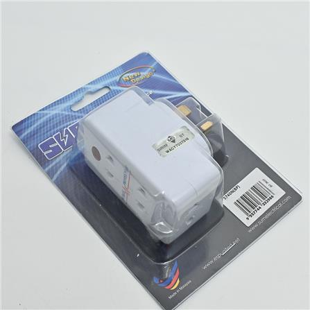 2PIN 4WAY ADAPTOR WITH NEON + SURGE S740N-BP NESLY