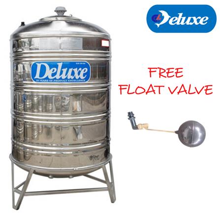 DELUXE STAINLESS STEEL WATER TANK VERTICAL WITH STAND ROUND BOTTOM CL20K 850L