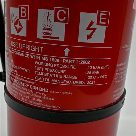 UNIQUE FIRE EXTINGUISHER DRY POWDER FEU-6D 6KG