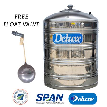 DELUXE STAINLESS STEEL WATER TANK VERTICAL WITHOUT STAND FLAT BOTTOM CL40F 1,600L