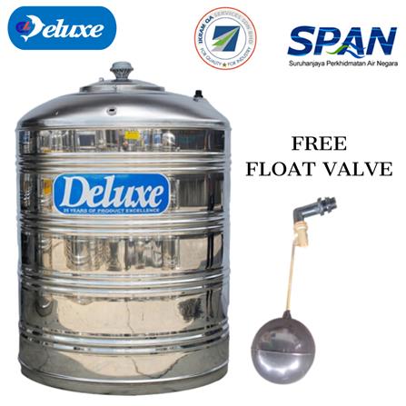 DELUXE STAINLESS STEEL WATER TANK VERTICAL WITHOUT STAND FLAT BOTTOM CL50F 2,000L