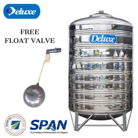 DELUXE STAINLESS STEEL WATER TANK VERTICAL WITH STAND ROUND BOTTOM CL80K 4,000L