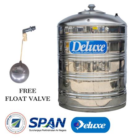 DELUXE STAINLESS STEEL WATER TANK VERTICAL WITHOUT STAND FLAT BOTTOM CL80F 4,000L
