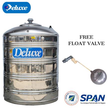 DELUXE STAINLESS STEEL WATER TANK VERTICAL WITHOUT STAND FLAT BOTTOM CL160F 7,500L