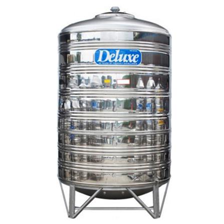 DELUXE STAINLESS STEEL WATER TANK VERTICAL WITH STAND ROUND BOTTOM CL220KL 10,000L