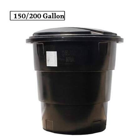 DELUXE POLYETHYLENE WATER TANK N150ARD ROUND (SLIM & TALL) TYPE 150/200 GALLON