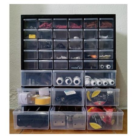 JUN HONG DIY TOOLBOX 39 DRAWER PARTS CABINET
