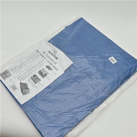 SUNTUF 6FT X 9FT BLUE ORANGE POLYETHELENE CANVAS