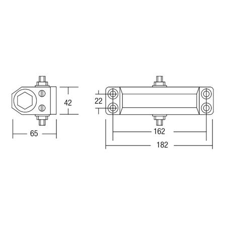 ST.GUCHI DOOR CLOSER D52 SILVER