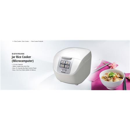 PANASONIC MICROCOMPUTER RICE COOKER SR-DF181WSK 750WATT 1.8LITER