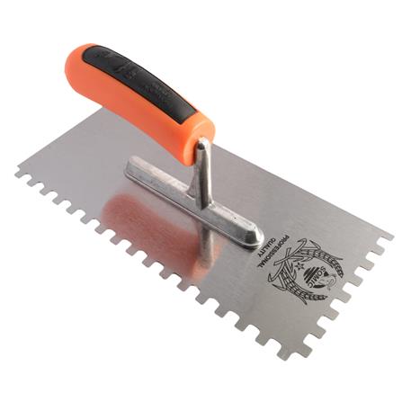 NOTCHED TROWEL WITH PLASTIC HANDLE SOMIC 4825/02 6MM