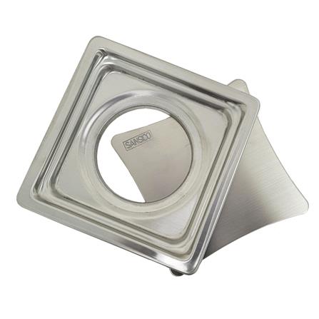 SANSICO STAINLESS STEEL GRATING MAZE S2-M-R FLOOR DRAIN 6"X6"