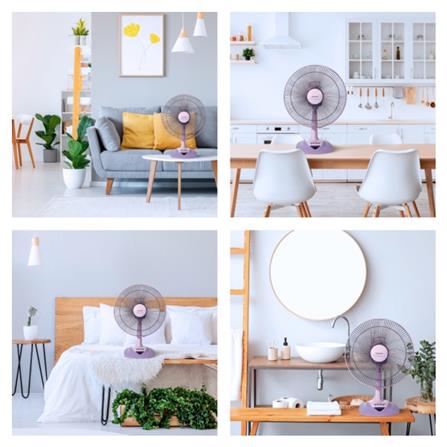 PANASONIC TABLE FAN F-MN404 16INCH 60WATT 3BLADES 3SPEED PURPLE