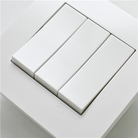 SCHNEIDER VIVACE 16AX 250V 3 GANG 2 WAY SWITCH WHITE