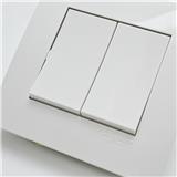 VIVACE 10A 250V 2 GANG BELL PRESS SWITCH SCHNEIDER