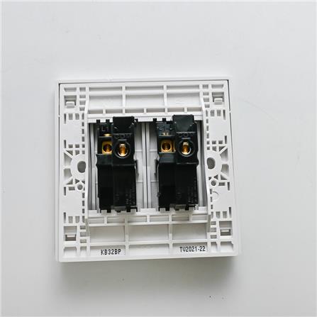 VIVACE 10A 250V 2 GANG BELL PRESS SWITCH SCHNEIDER