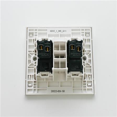 VIVACE 16AX 250V 2 GANG 1 WAY SWITCH SCHNEIDER