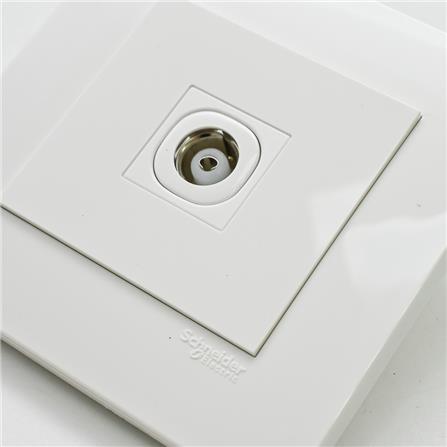 SCHNEIDER VIVACE 1 GANG TV CO-AXIAL OUTLET -TV/AUDIO KB31TV